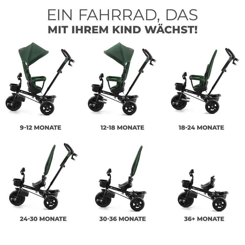 babyonlineshop Kinderkraft AVEO Dreirad mystic green Rabatt