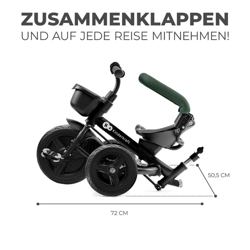 babyonlineshop Kinderkraft AVEO Dreirad mystic green Rabatt