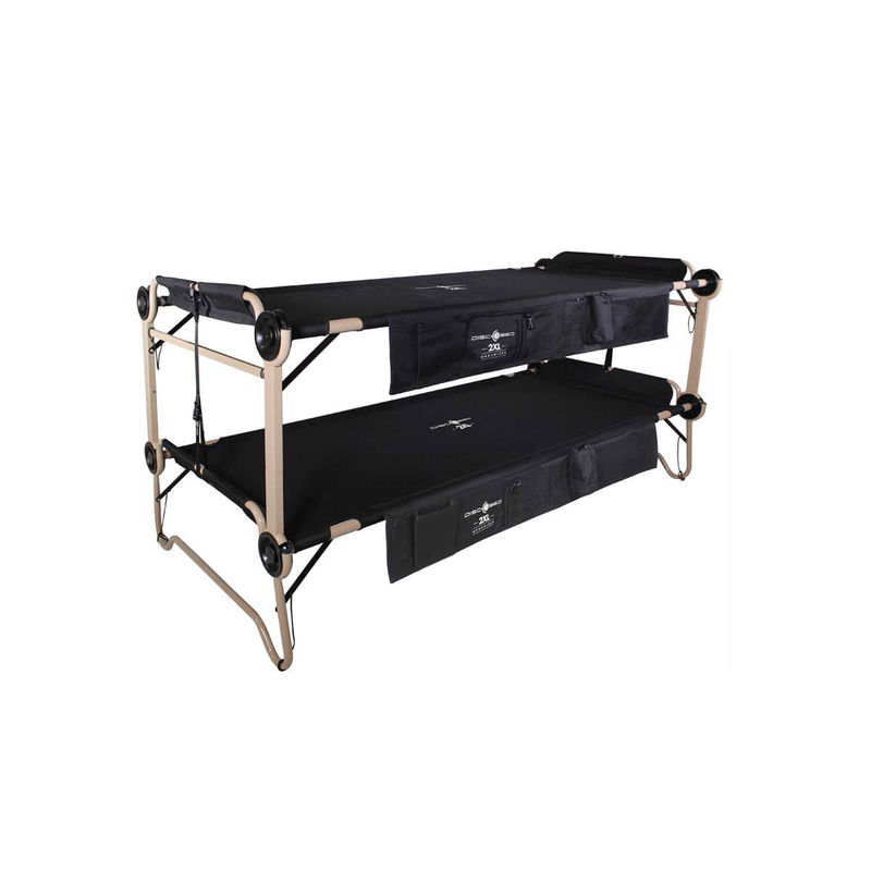babyonlineshop Disc-O-Bed 2XL Etagenbett schwarz modernes Feld- und Campingbett