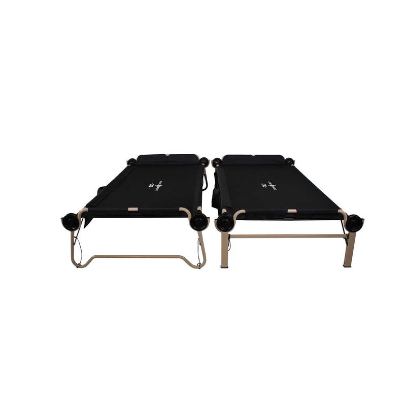babyonlineshop Disc-O-Bed 2XL Etagenbett schwarz modernes Feld- und Campingbett Exklusivangebot