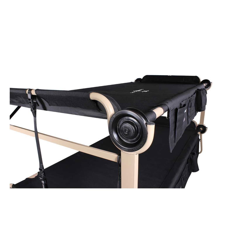 babyonlineshop Disc-O-Bed 2XL Etagenbett schwarz modernes Feld- und Campingbett Exklusivangebot