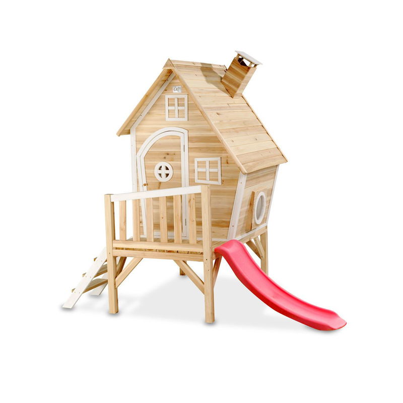 babyonlineshop EXIT Fantasia 300 Holzspielhaus - natur fantasievolles Design - einfache Montage