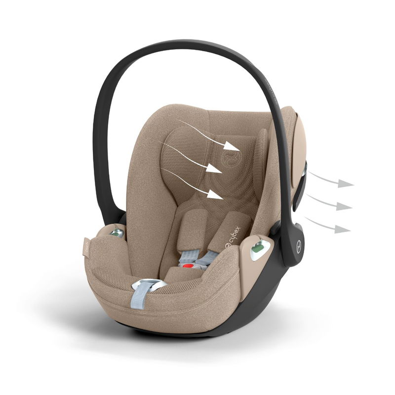 babyonlineshop CYBEX Cloud T i-Size Plus Cozy Beige Babyschale Lagerräumung