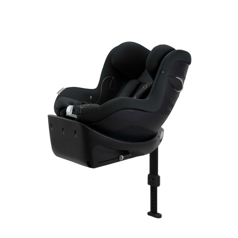 babyonlineshop CYBEX Sirona Gi i-Size Moon Black ab Geburt bis 105 cm (ca. 4 Jahre)