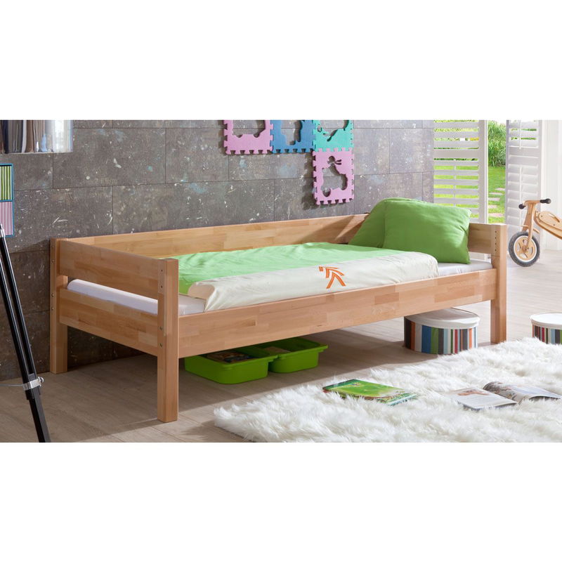 babyonlineshop Relita NIK Einzelbett Buche massiv Natur 90 x 200 cm