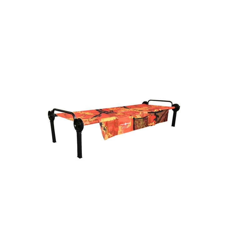 babyonlineshop Sol-O-Cot Einzelbett orange Limited Edition mit Seitentasche das Campingbett von Disc-O-Bed