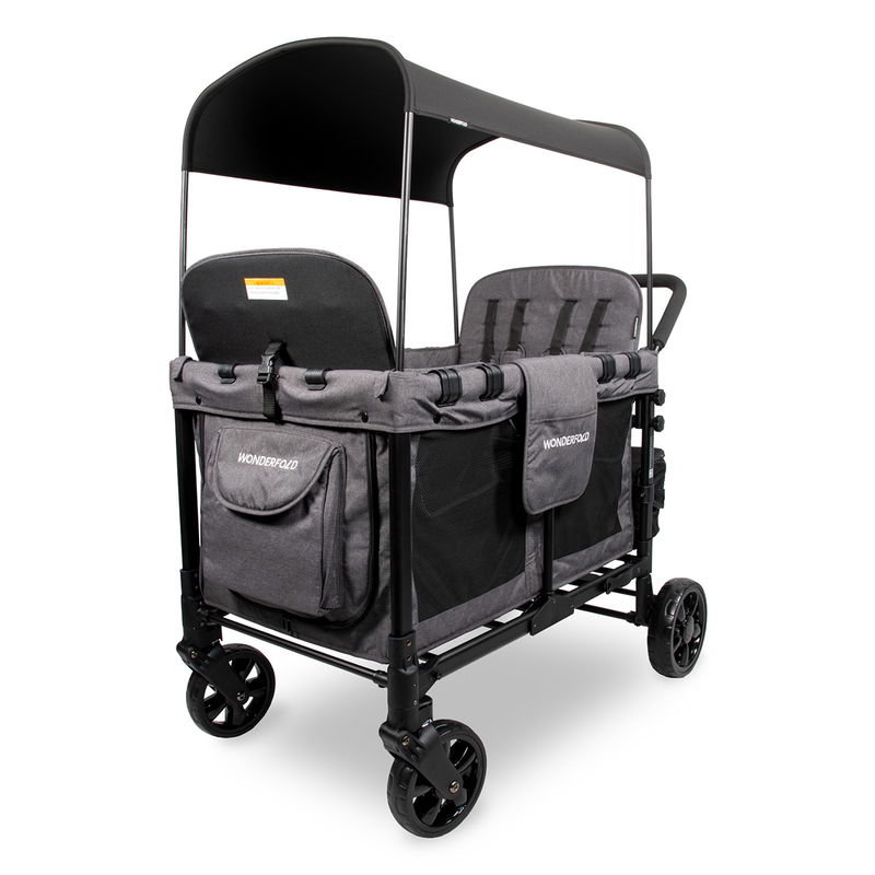 babyonlineshop WonderFold W4 Original Bollerwagen - Charcoal Grey