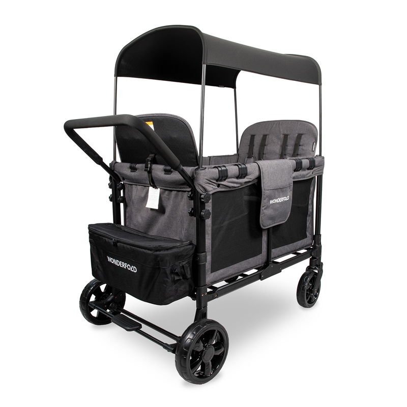 babyonlineshop WonderFold W4 Original Bollerwagen - Charcoal Grey Fabrikverkauf