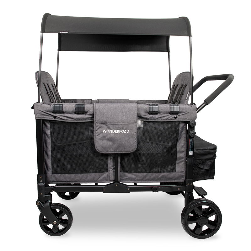 babyonlineshop WonderFold W4 Original Bollerwagen - Charcoal Grey Fabrikverkauf