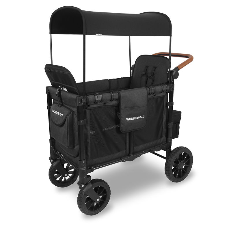 babyonlineshop WonderFold W2 Luxe Bollerwagen - Volcano Black