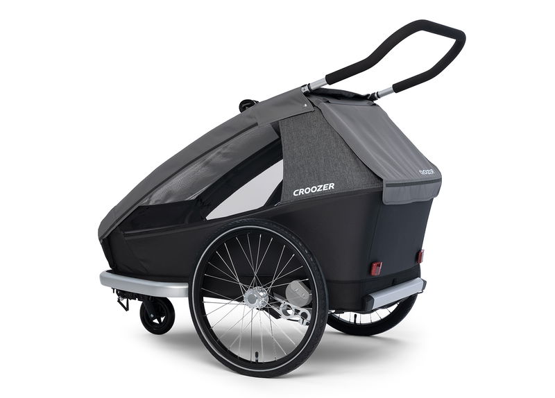 babyonlineshop Croozer Kid Keeke 2 Mountain grey 2in1 Fahrradanhänger & Buggy-Set Rabatt