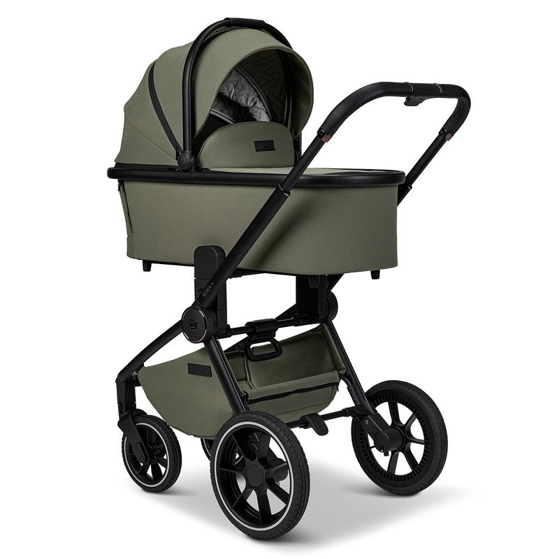 babyonlineshop Moon Resea Plus Kinderwagen Set mit Adapter und Babyschale Cosmo - moss Black Friday