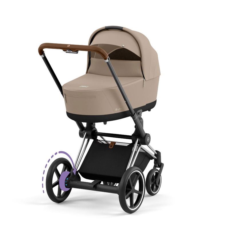 babyonlineshop CYBEX e-PRIAM Kinderwagen Cozy Beige Bundle New Generation inkl. Zubehörartikel Osterangebot