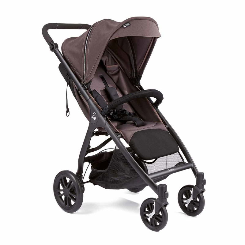 babyonlineshop Gesslein Smiloo Happy Buggy taupe melange Gestell schwarz