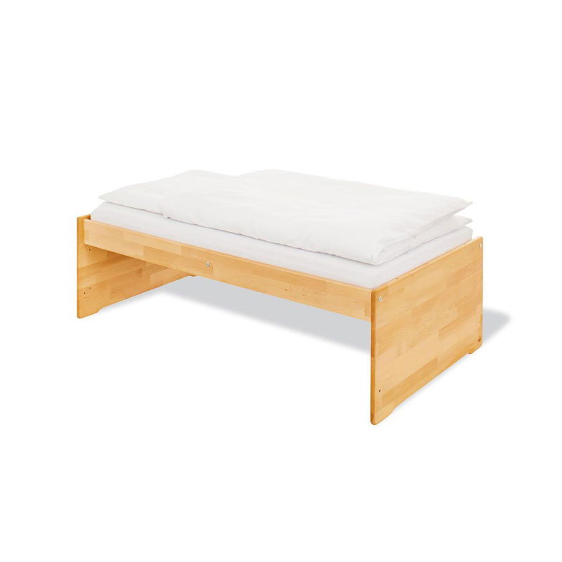 babyonlineshop Pinolino Natura Kinderbett 70x140 cm Massivholz inkl. Umbauseiten - zum Toppreis Exklusive Angebote