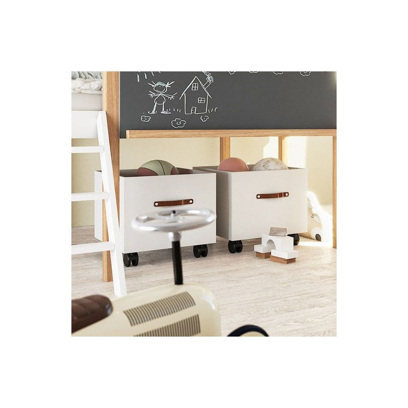 babyonlineshop Nature Kid Cory Hausbett mit Rutsche 90 x 200 weiß Neuheiten
