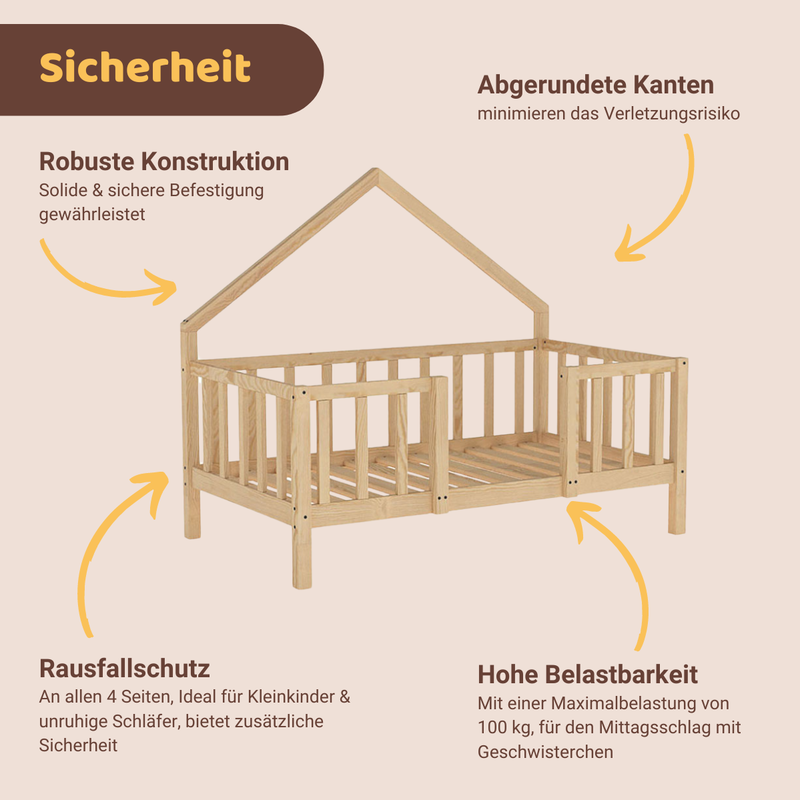 babyonlineshop Artkid William Hausbett natur 90 x 160 cm Saisonale Angebote