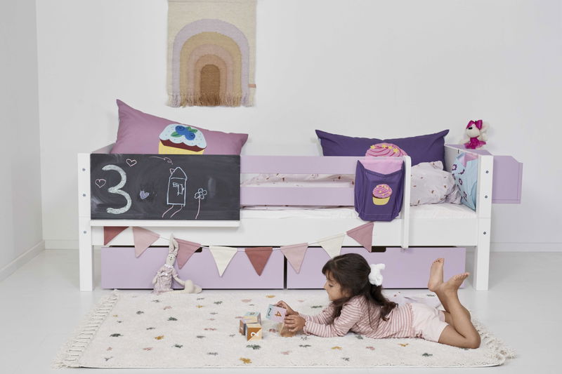 babyonlineshop Manis-h Einzelbett ohne Lattenrost 140x200 cm einfarbig - 22 Farben wählbar Sonderangebote