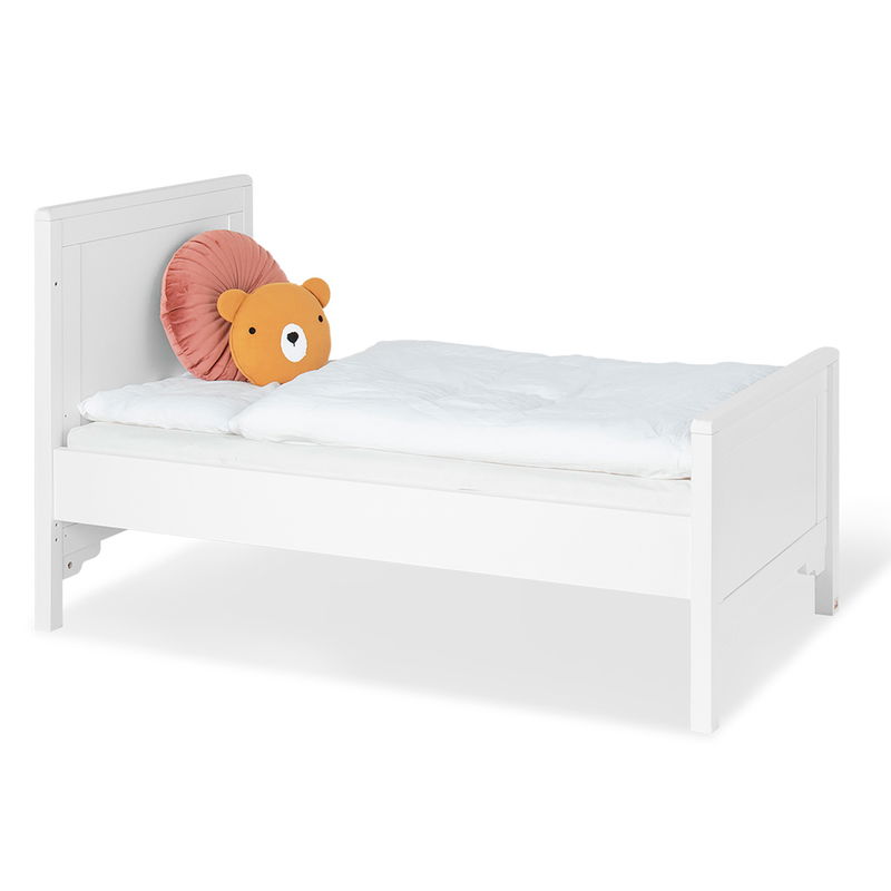 babyonlineshop Pinolino Chalet Kinderbett 70x140 cm weiß inkl. Umbauseiten Tiefpreis