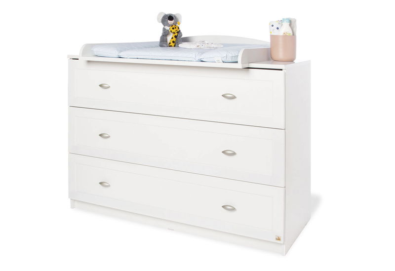 babyonlineshop Pinolino Laura Wickelkommode breit 3 Schubkästen