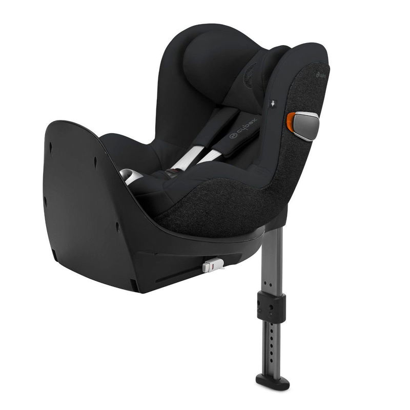 babyonlineshop CYBEX Sirona Zi i-Size Babyschale Deep Black ab Geburt bis 105 cm (ca. 4 Jahre)