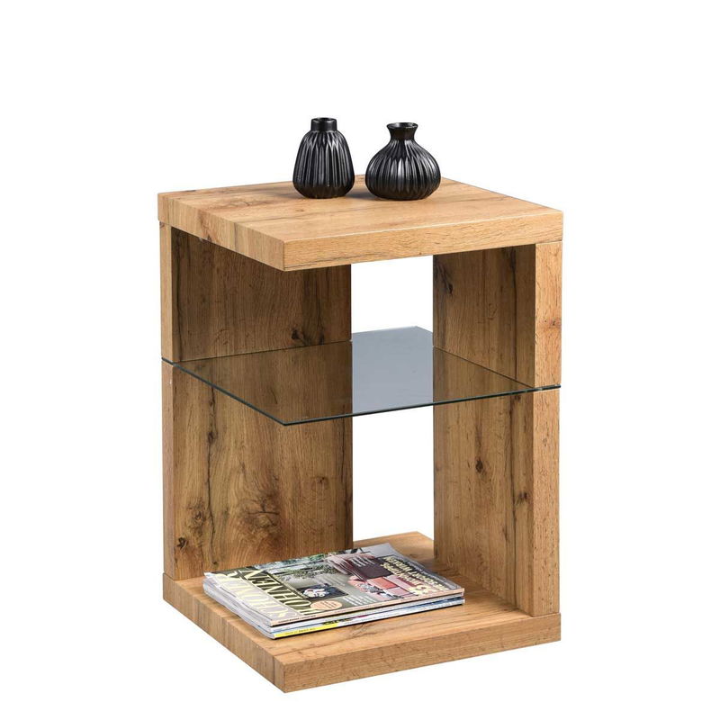 babyonlineshop HomeTrends4You Beistelltisch Domingo MDF Dekor Wildeiche geölt