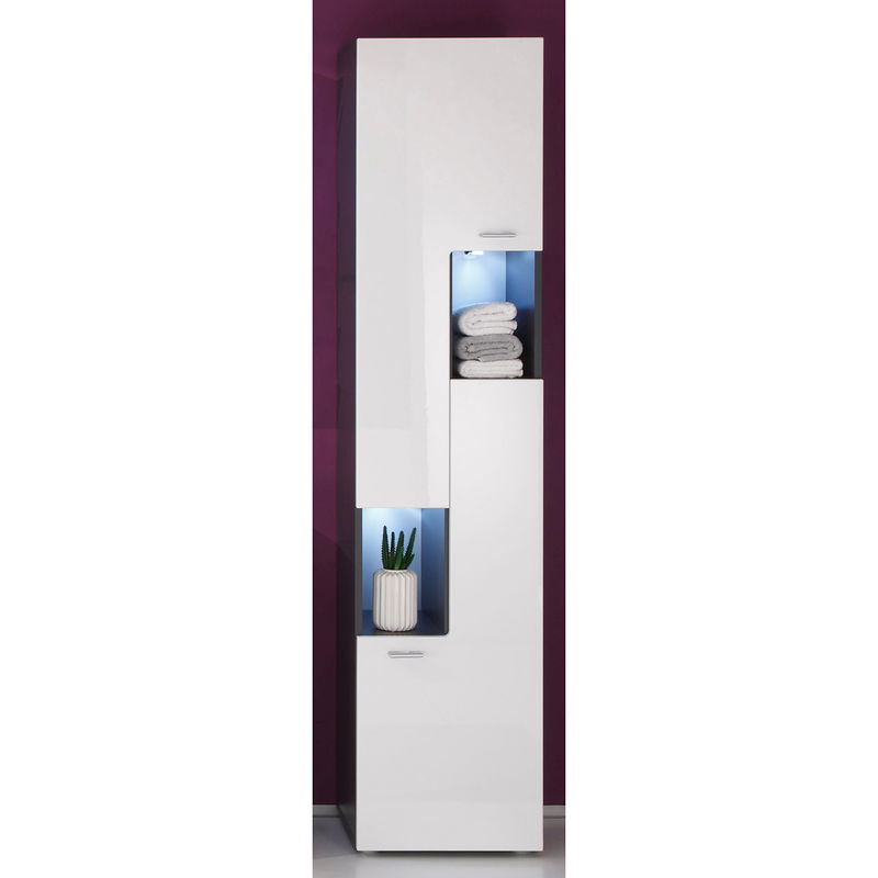 babyonlineshop trendteam Tetris Hochschrank Weiß / Graphit