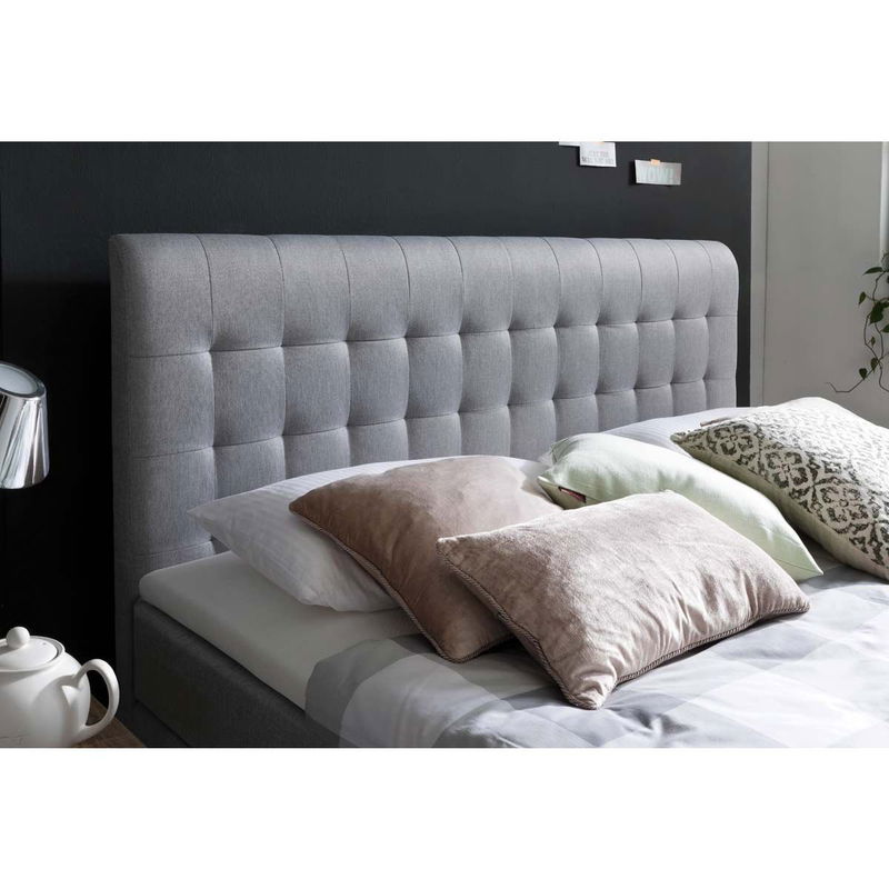 babyonlineshop Meise Möbel Massello Boxspringbett 180 x 200 cm hellgrau Stoff - inklusive Lieferung Sonderangebot