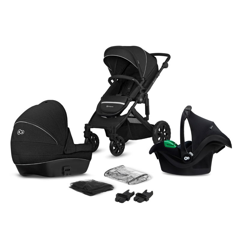 babyonlineshop Kinderkraft Kinderwagen 3in1 PRIME LITE Mink Pro black