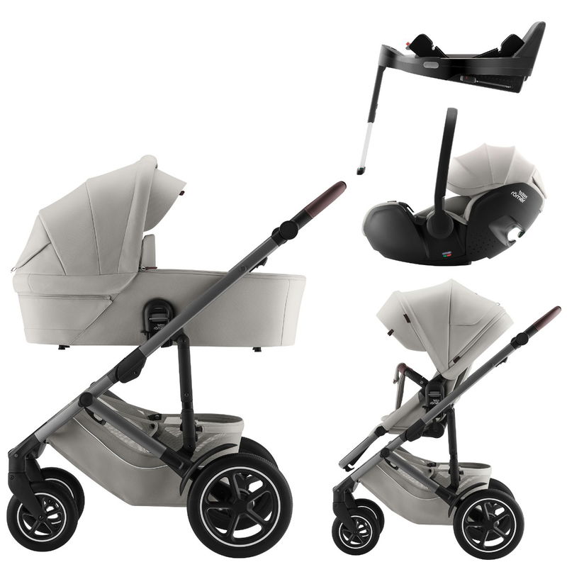 babyonlineshop Britax Smile 5Z Kinderwagen Bundle - Linen Grey