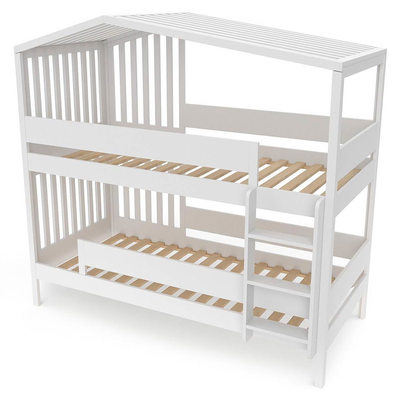 babyonlineshop Nature Kid Yuna Etagenbett weiß Liegefläche 90 x 200 cm Clearance-Verkauf