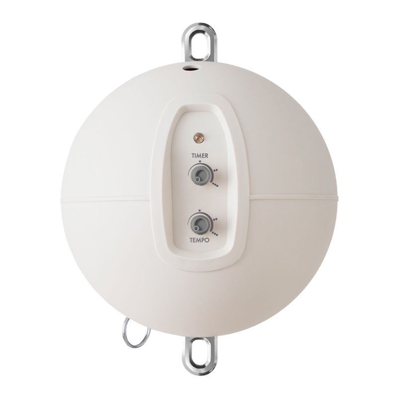 babyonlineshop Moonboon Ökologische Zwillings-Federwiegen-Bundle Nature mit Motor Original Gestell weiß Kostenloser Versand international