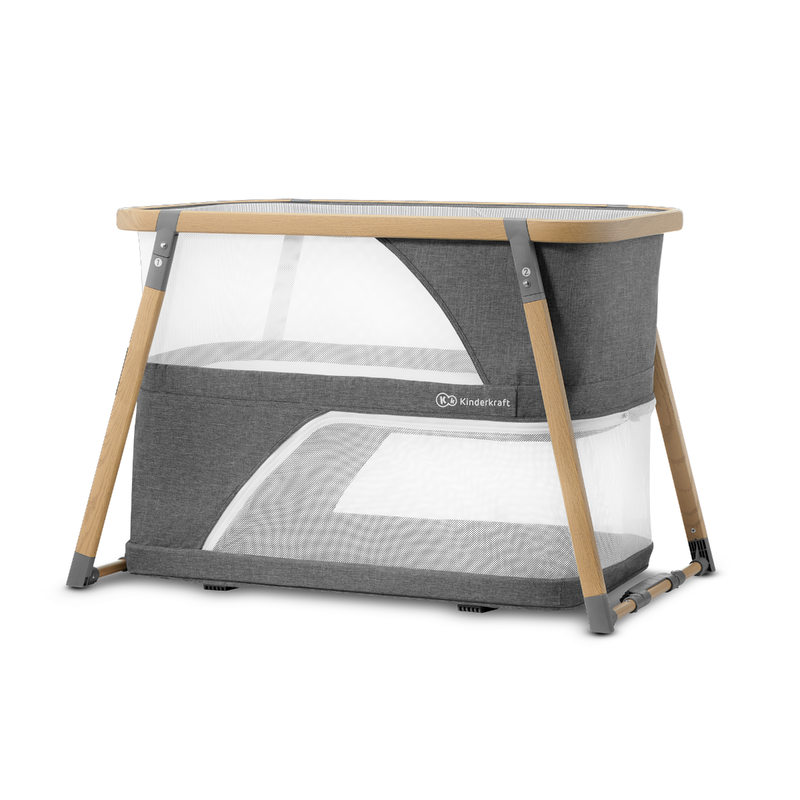 babyonlineshop Kinderkraft Sofi Kinderbett 4in1 – Stubenbett Reisebett Laufgitter Wiege