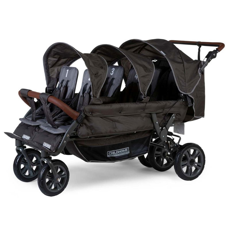 babyonlineshop Childhome neuer Six Seater Sechserwagen anthrazit robust und komfortabel