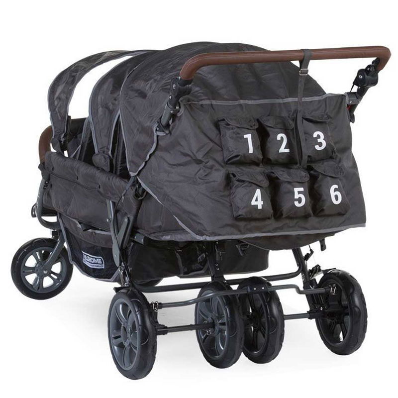 babyonlineshop Childhome neuer Six Seater Sechserwagen anthrazit robust und komfortabel Top Angebot