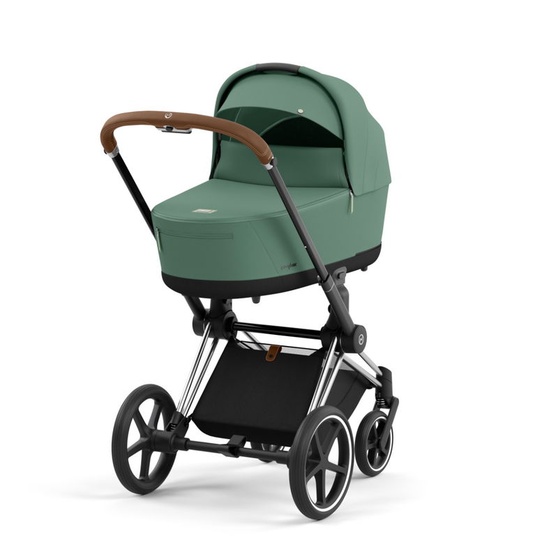 babyonlineshop CYBEX PRIAM Kinderwagen Leaf Green Bundle New Generation inkl. Zubehörartikel Neueste Mode