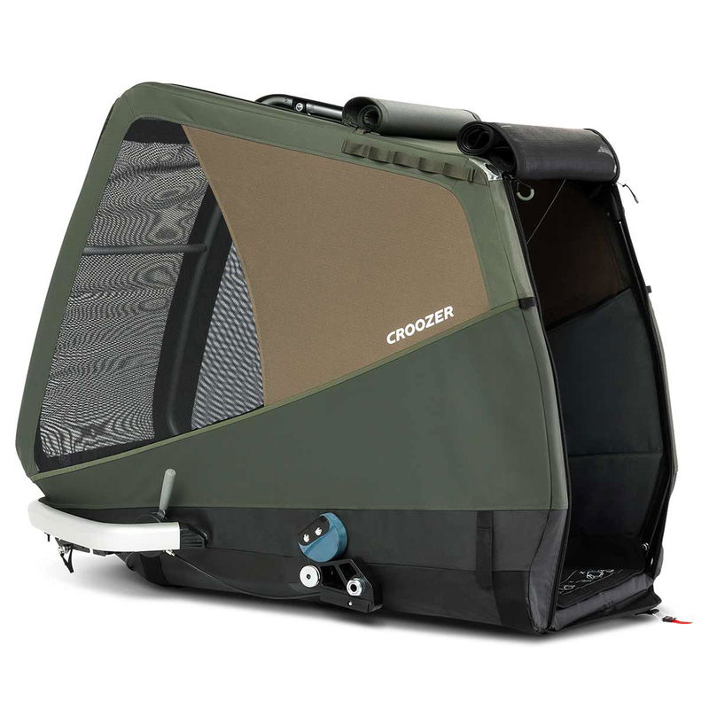 babyonlineshop Croozer Dog Tammo Moss green Fahrradanhänger für sehr große Hunde geeignet Zeitlich begrenztes Angebot