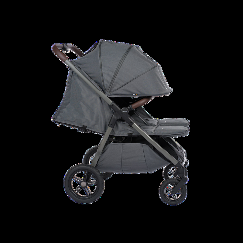 babyonlineshop MastSwiss M.Twin x VOLCANIC ASH Geschwisterwagen Räumungsverkauf