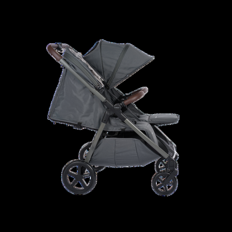 babyonlineshop MastSwiss M.Twin x VOLCANIC ASH Geschwisterwagen Räumungsverkauf