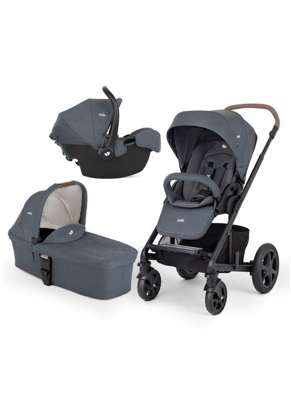 babyonlineshop Joie Chrome DLX 3in1 Kombi-Kinderwagen Moonlight