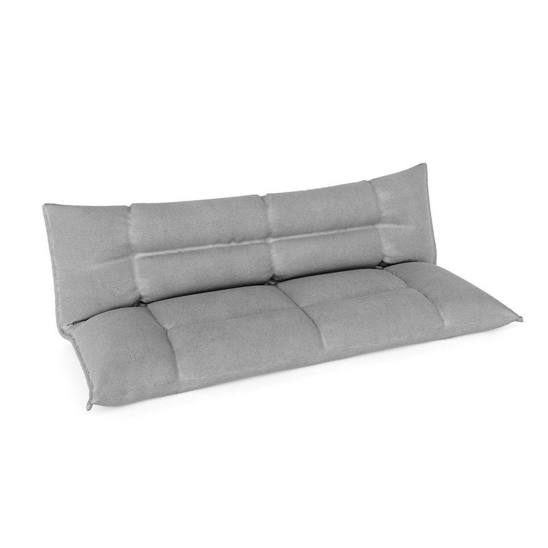 babyonlineshop Nature Kid Faltsofa grau mehrfach verstellbar mit rutschfestem Unterboden Begrenzt auf 3 Tage