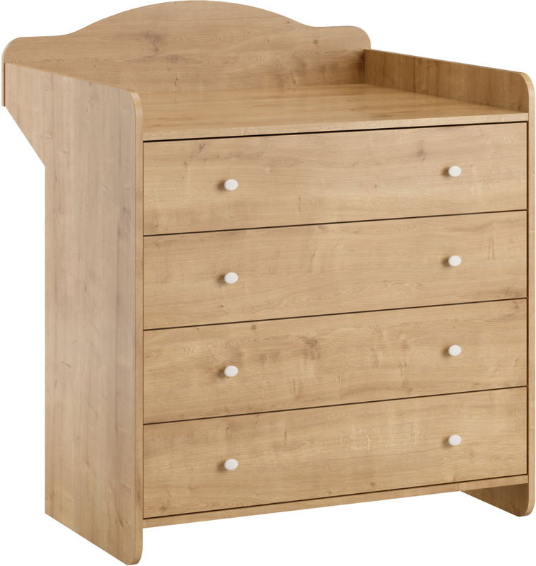 babyonlineshop VOX Megeve Kommode mit Wickelaufsatz Eiche