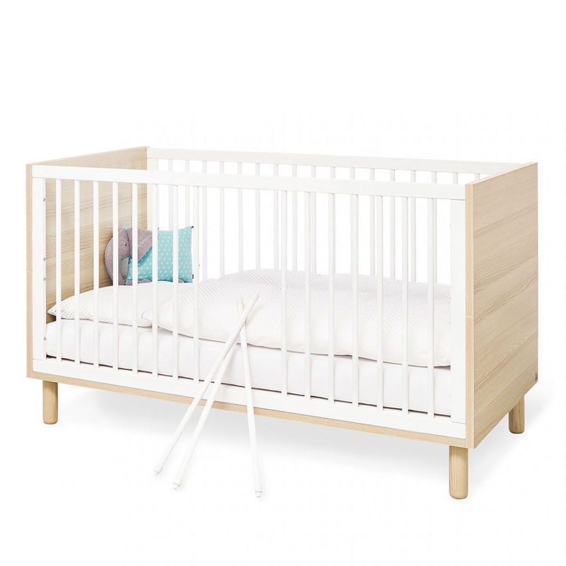 babyonlineshop Pinolino Flow Kinderzimmer breit groß Dekor Esche/weiß Outlet