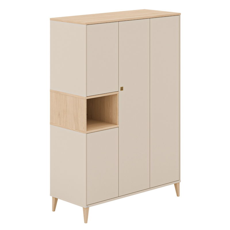 babyonlineshop Paidi Mila & Ben Kinderzimmer 4-türig Cashmere-Beige / Scandinavian-Wood Angebote