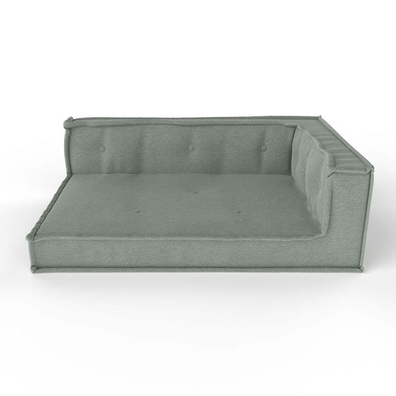babyonlineshop Nature Kid Palettensofa Ecke rechts grau mit recycelter Schaumstofffüllung