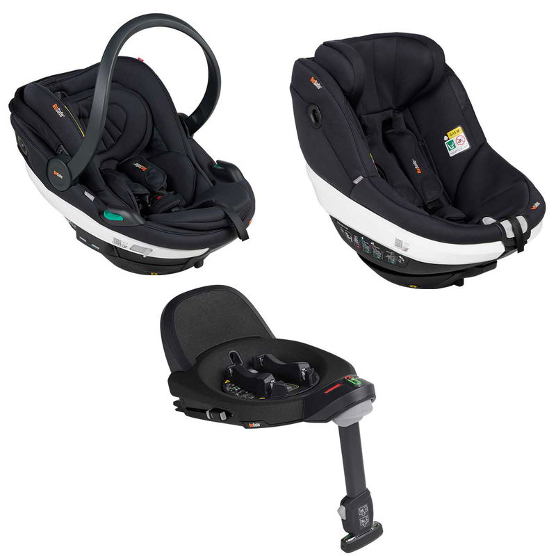 babyonlineshop BeSafe Go Beyond Babyschale und Beyond 360 Autositz mit Base Soft Breeze Black Große Rabatte