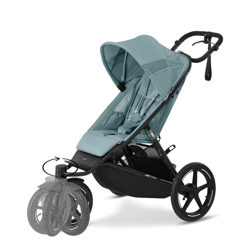 babyonlineshop CYBEX AVI SPIN Sportwagen Stormy Blue Nur noch ein Tag übrig