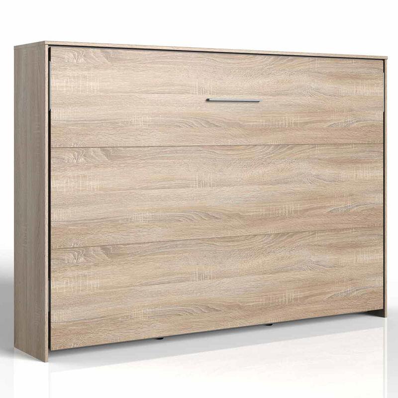 babyonlineshop Wimex Juist Klappbett horizontal 140 x 200 cm Eiche sägerau Dekor Outlet
