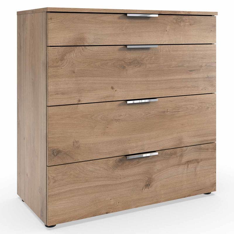 babyonlineshop Wimex level36 A Schubkastenkommode 81 cm 4S Plankeneiche Dekor Rabatt