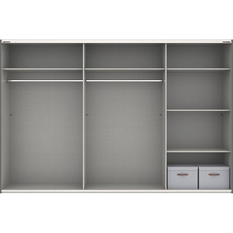 babyonlineshop Wimex Barmbek Schwebetürenschrank 313x208 cm Weiß/Artisan-Eiche Dekor Begrenztes Angebot